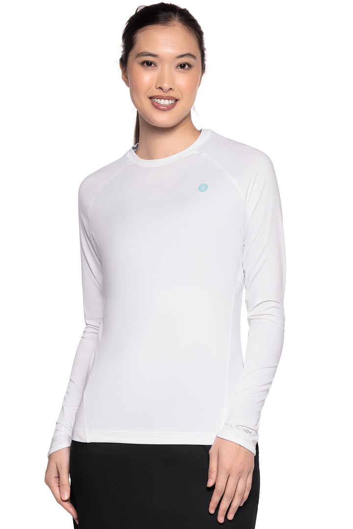 Women's Devi Long Sleeve Fitness T-Shirt | White