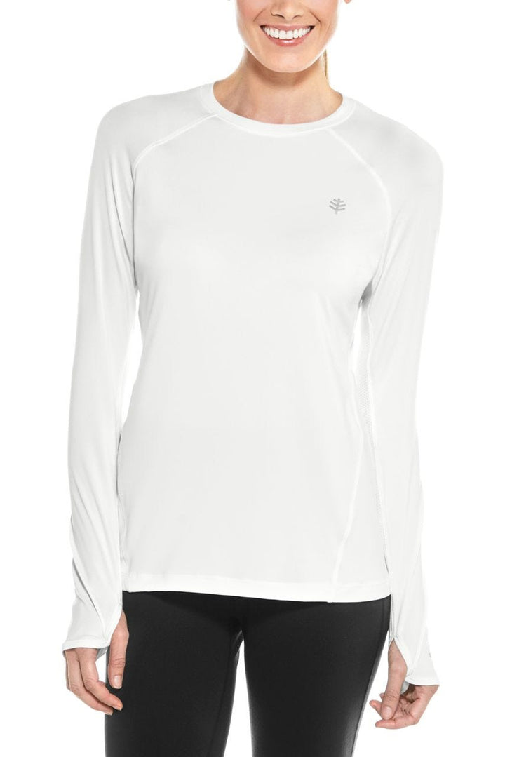 Women's Devi Long Sleeve Fitness T-Shirt | White