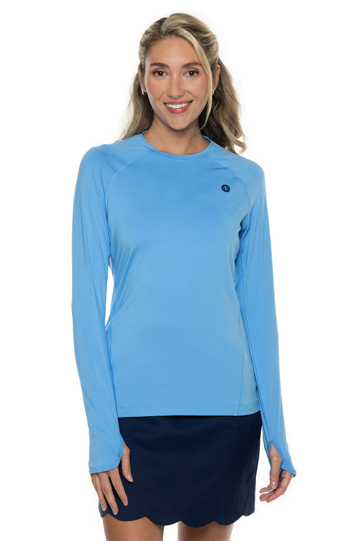 Women's Devi Long Sleeve Fitness T-Shirt | Clear Sky Blue