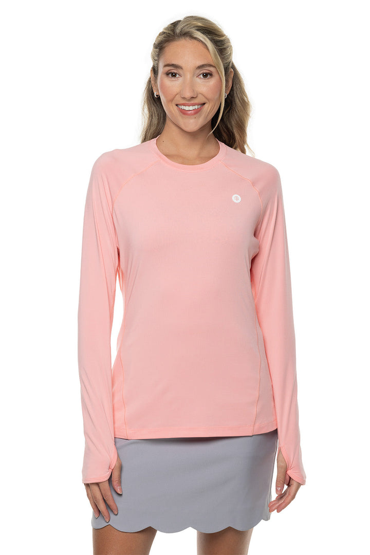 Women's Devi Long Sleeve Fitness T-Shirt | Peachy Pink