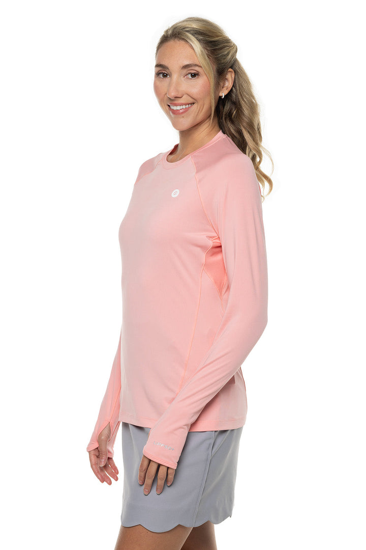 Women's Devi Long Sleeve Fitness T-Shirt | Peachy Pink