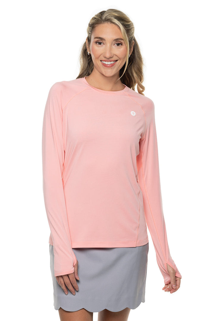 Women's Devi Long Sleeve Fitness T-Shirt | Peachy Pink