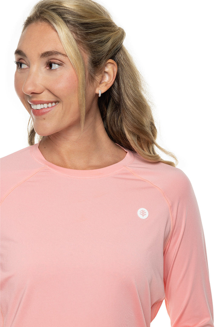 Women's Devi Long Sleeve Fitness T-Shirt | Peachy Pink