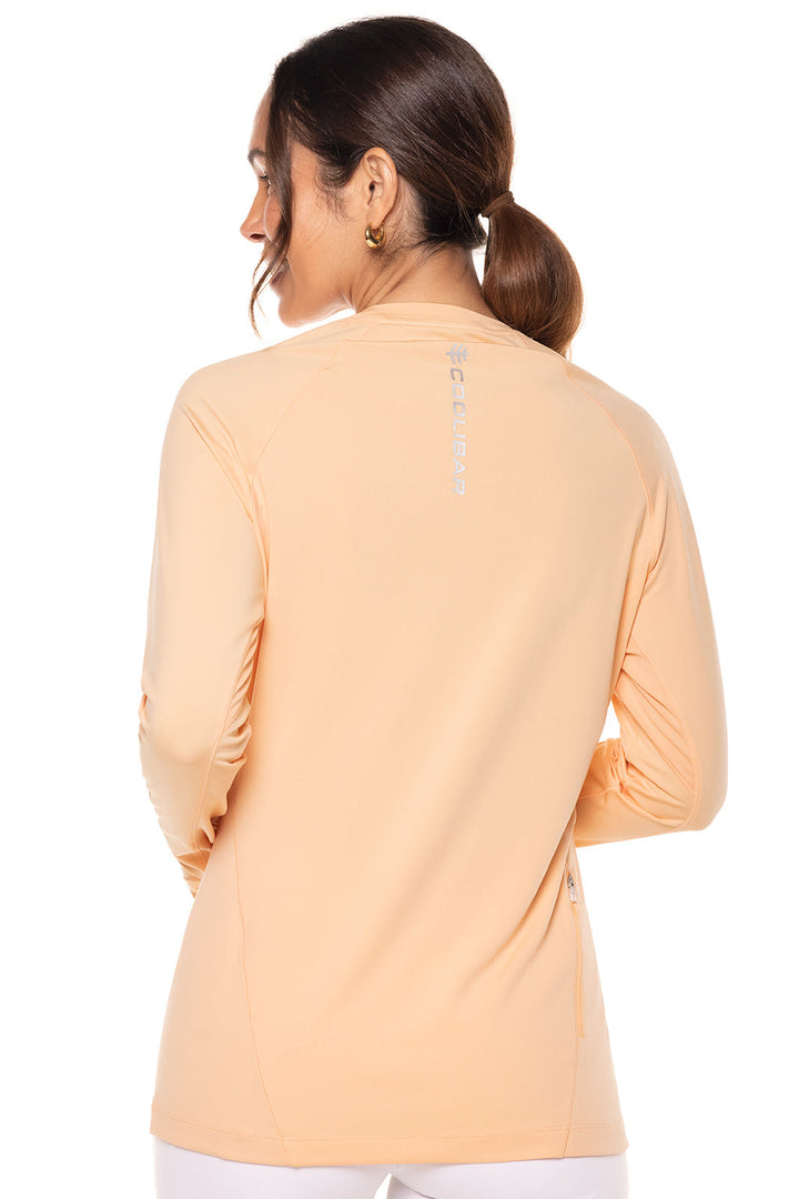 Women's Devi Long Sleeve Fitness T-Shirt | Peach Fuzz