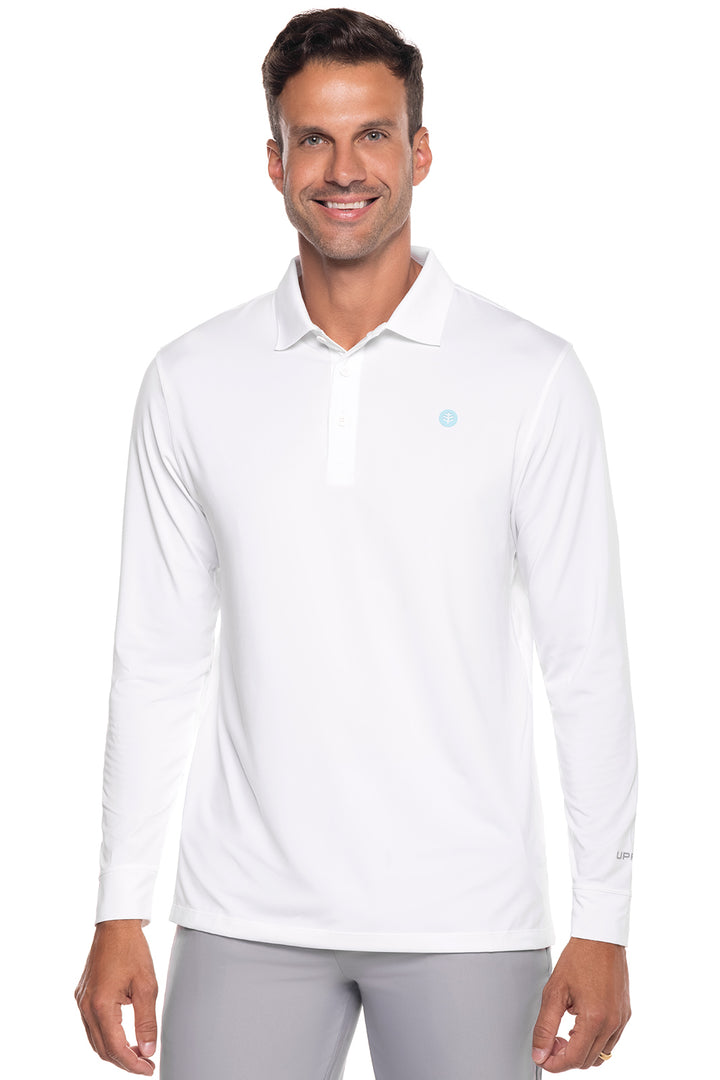 Men's Erodym Long Sleeve Golf Polo | White