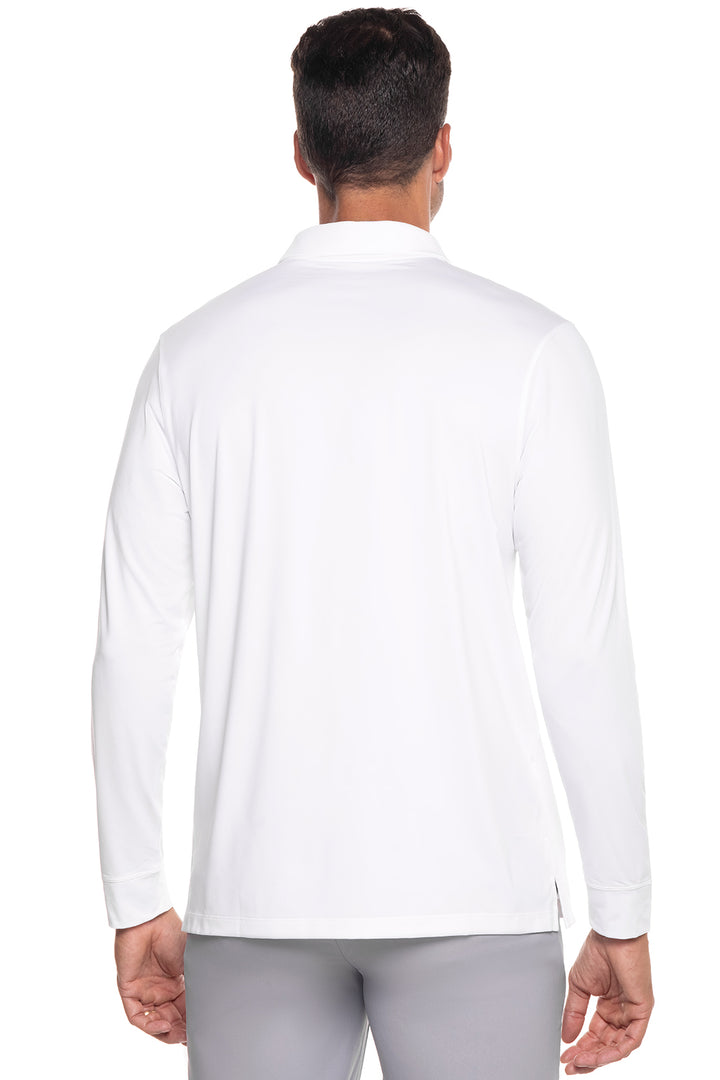 Men's Erodym Long Sleeve Golf Polo | White