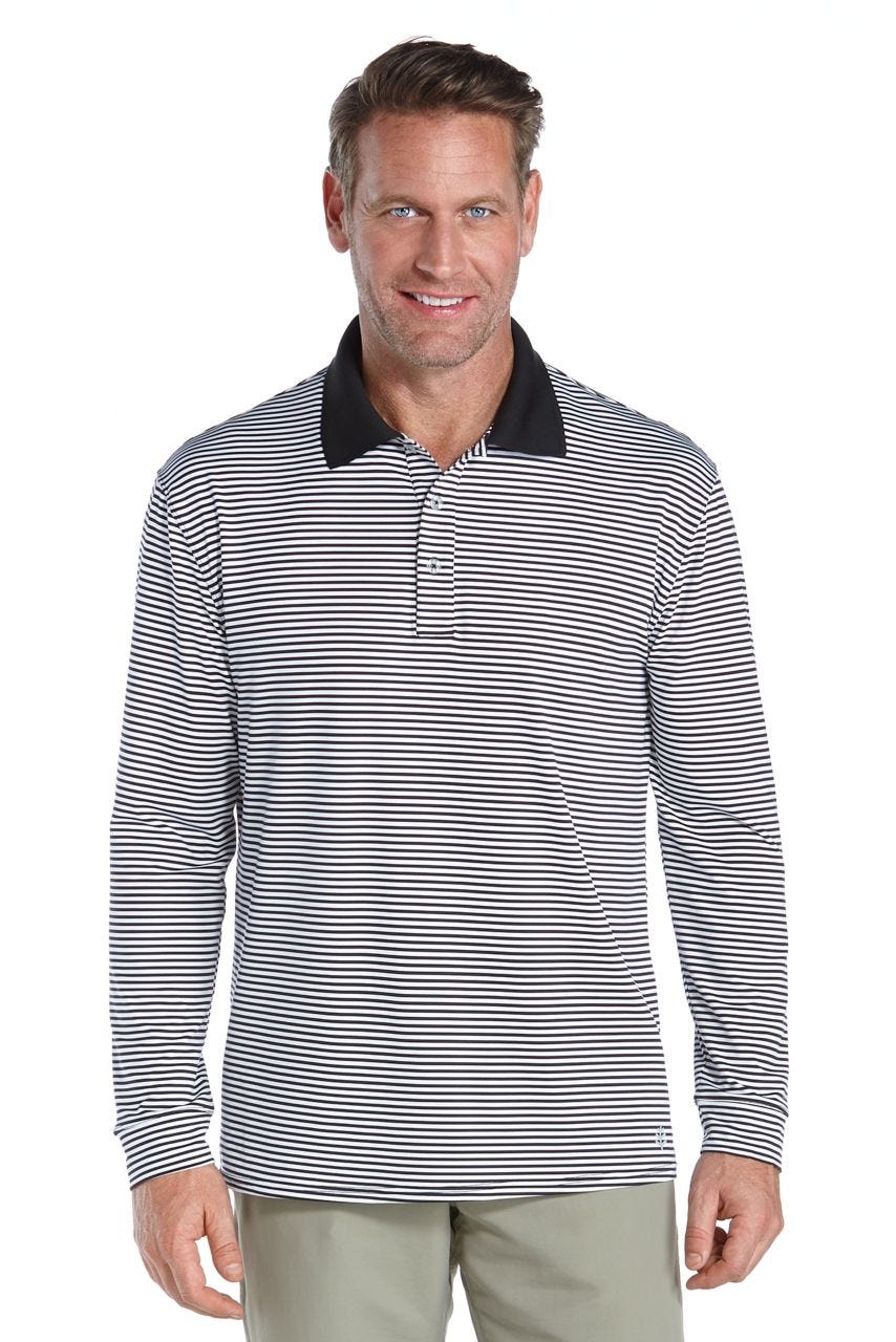 Men's Erodym Long Sleeve Golf Polo UPF 50+