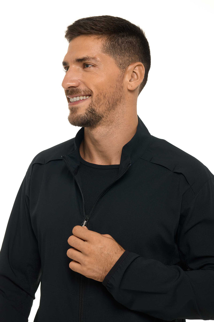 Men's Arcadian Packable Sunblock Jacket | Black