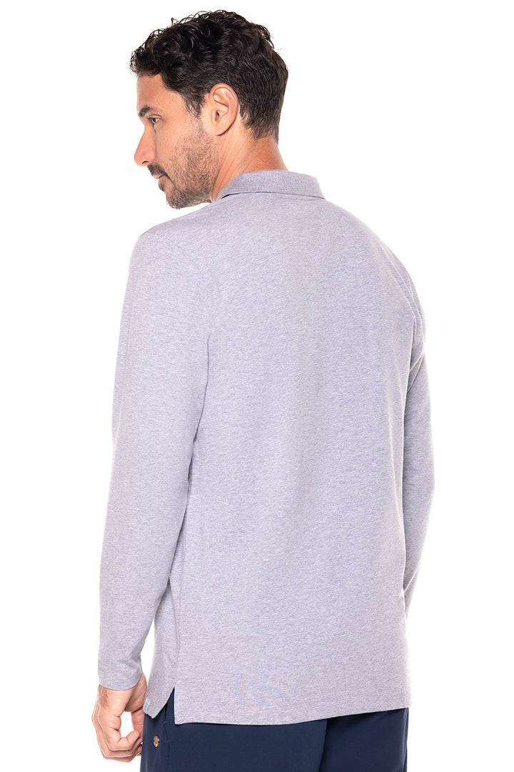 Men's Coppitt Long Sleeve Weekend Polo | Grey Heather