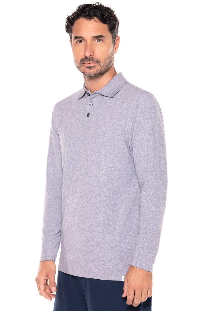 Men's Coppitt Long Sleeve Weekend Polo | Grey Heather