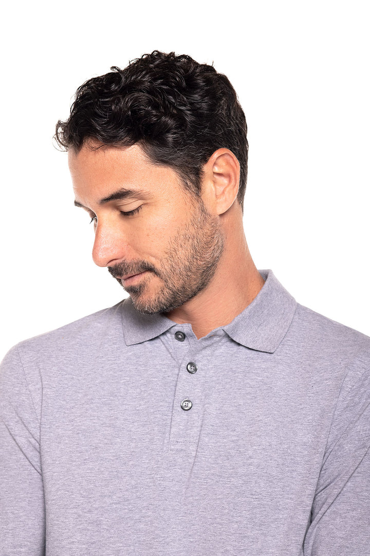 Men's Coppitt Long Sleeve Weekend Polo | Grey Heather