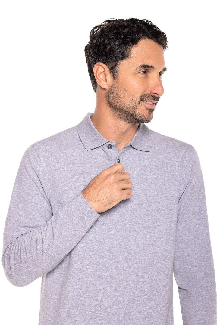 Men's Coppitt Long Sleeve Weekend Polo | Grey Heather