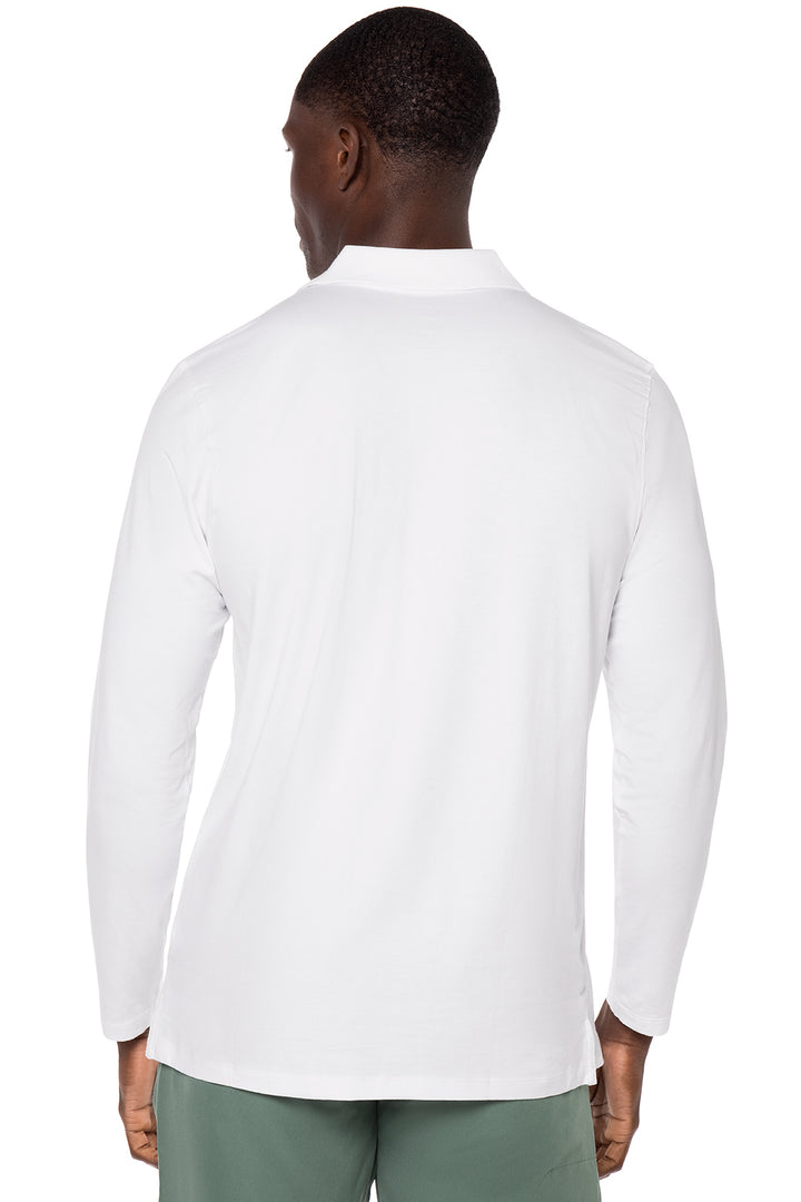 Men's Coppitt Long Sleeve Weekend Polo | White