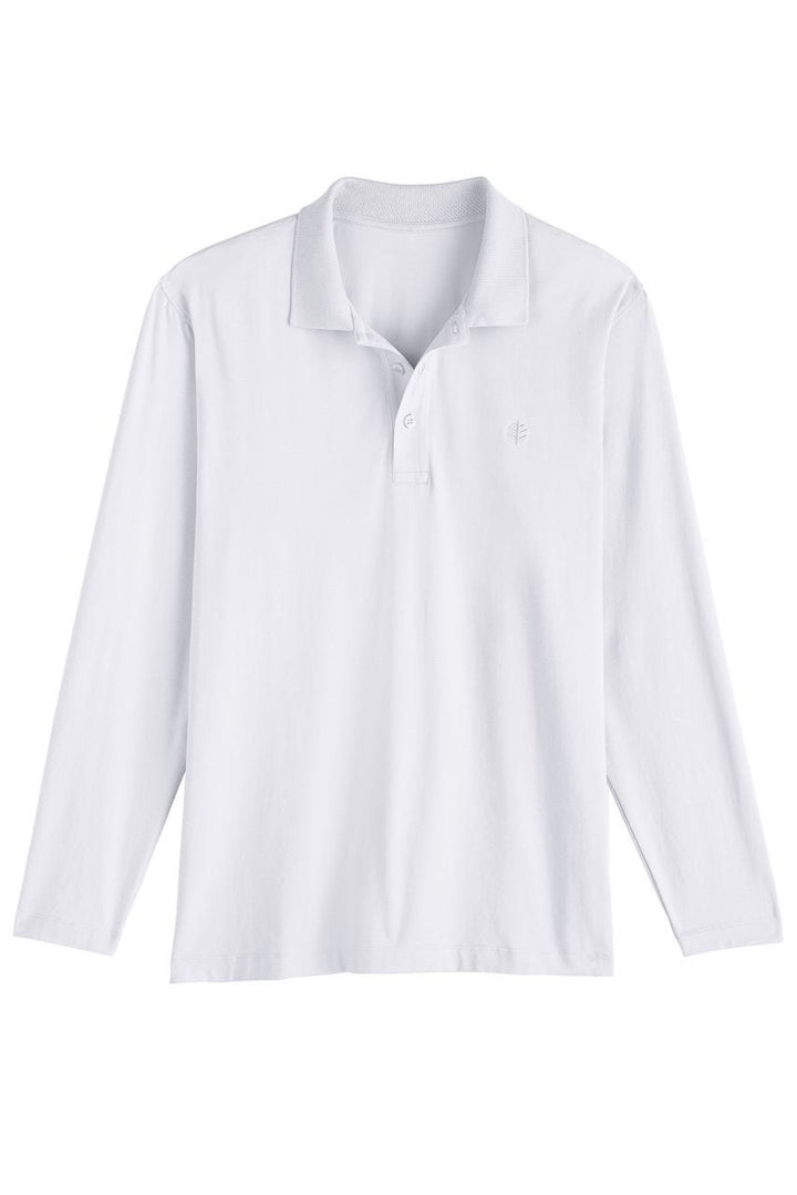 Men's Coppitt Long Sleeve Weekend Polo | White