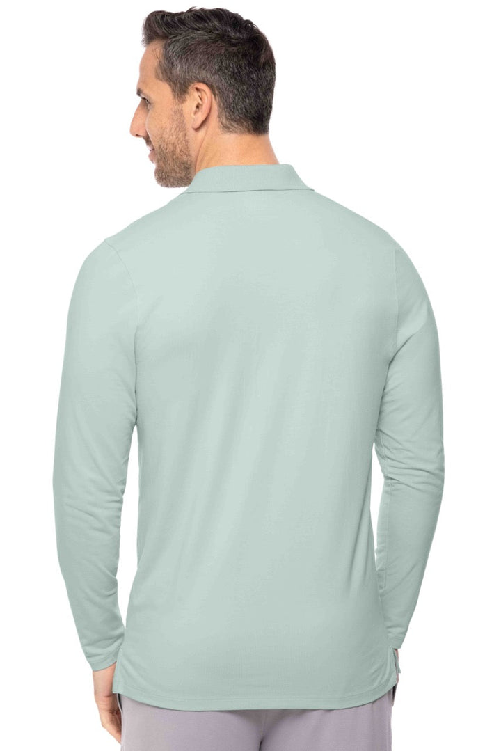 Men's Coppitt Long Sleeve Weekend Polo | Misty Aqua