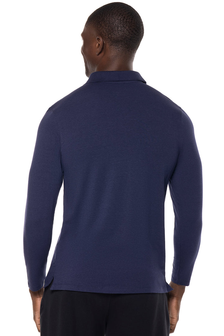 Men's Coppitt Long Sleeve Weekend Polo | Navy