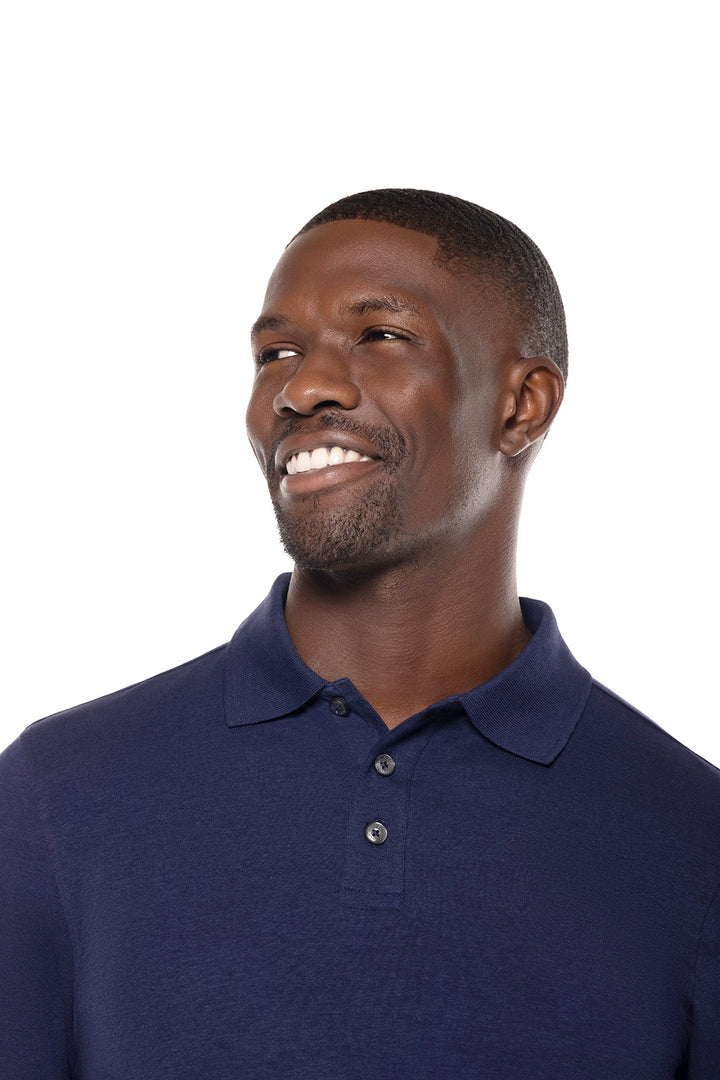 Men's Coppitt Long Sleeve Weekend Polo | Navy