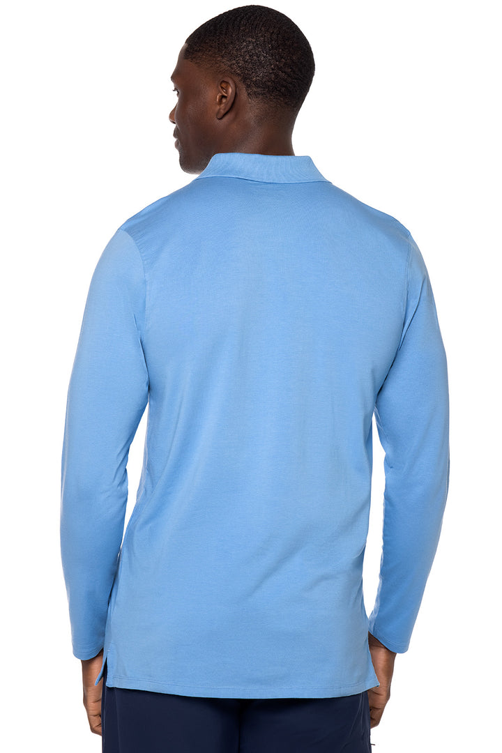 Men's Coppitt Long Sleeve Weekend Polo | Clear Sky Blue