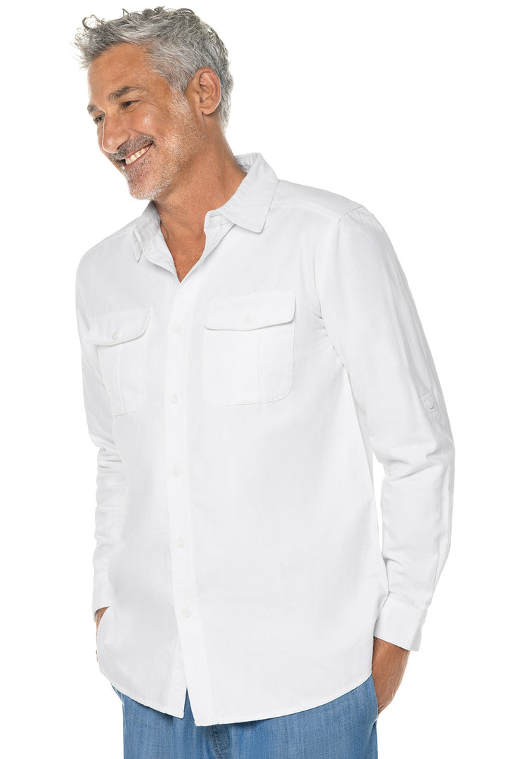 Men's Carson Chambray Shirt | White Chambray