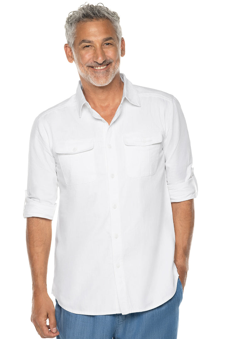 Men's Carson Chambray Shirt | White Chambray