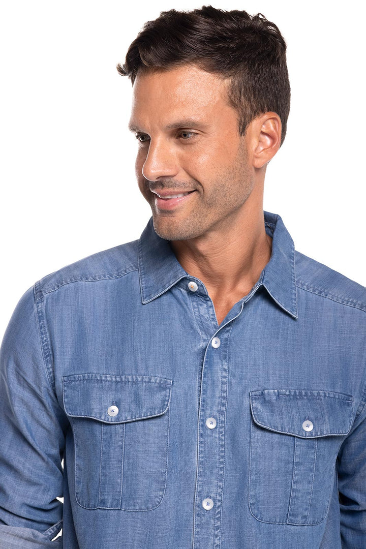 Men's Carson Chambray Shirt | Light Indigo Chambray