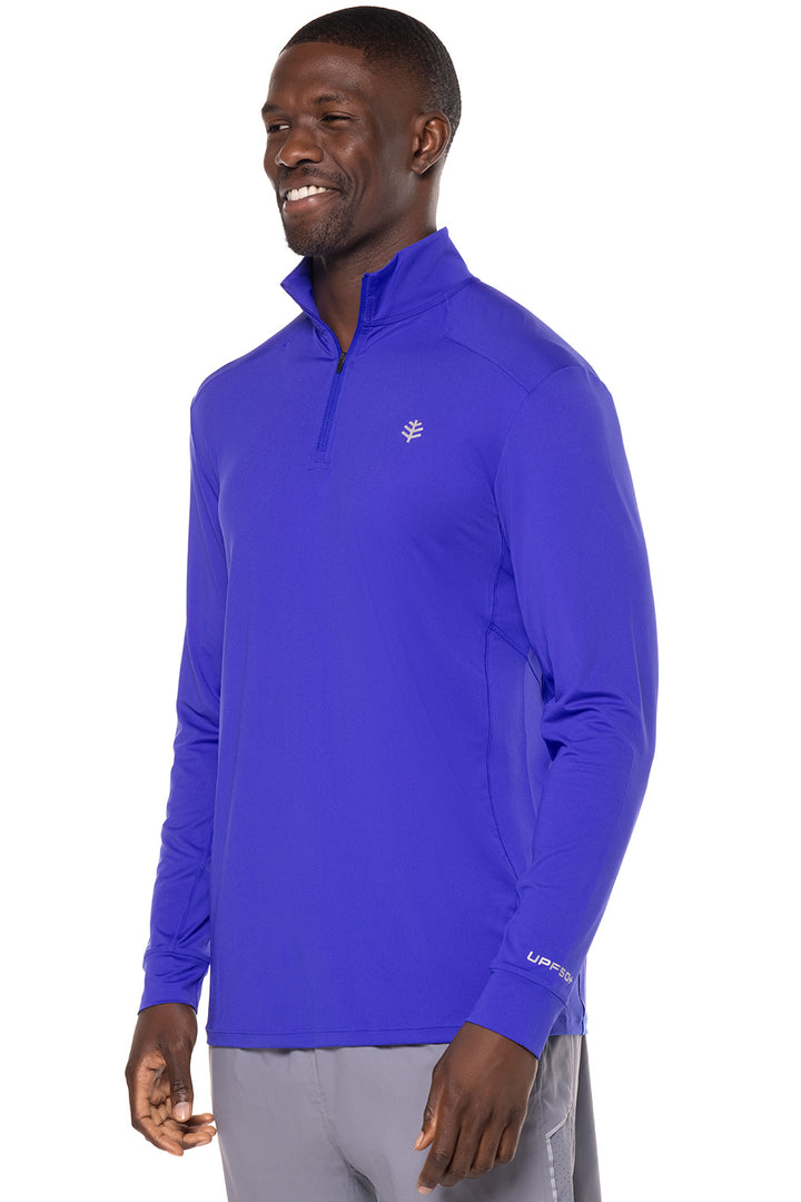 Men's Agility Performance Pullover | Baja Blue