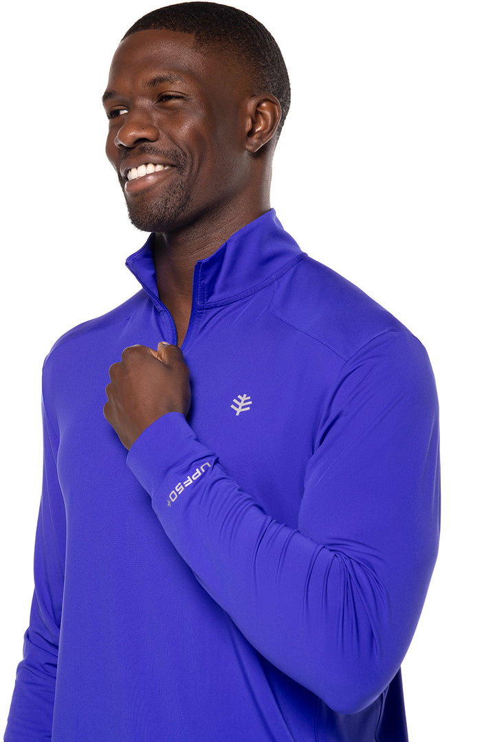 Men's Agility Performance Pullover | Baja Blue