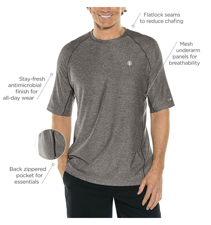 Men's Agility Short Sleeve Performance T-Shirt | Charcoal Heather