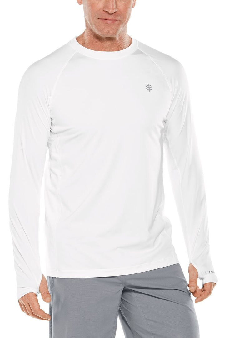 Men's Agility Long Sleeve Performance T-Shirt | White