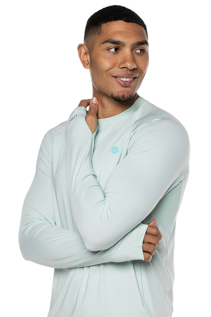 Men's Agility Long Sleeve Performance T-Shirt | Misty Aqua