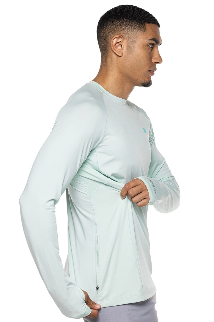 Men's Agility Long Sleeve Performance T-Shirt | Misty Aqua