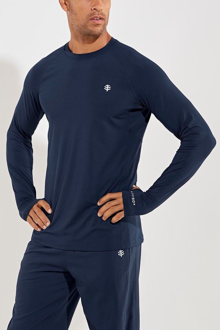 Men's Agility Long Sleeve Performance T-Shirt | Navy