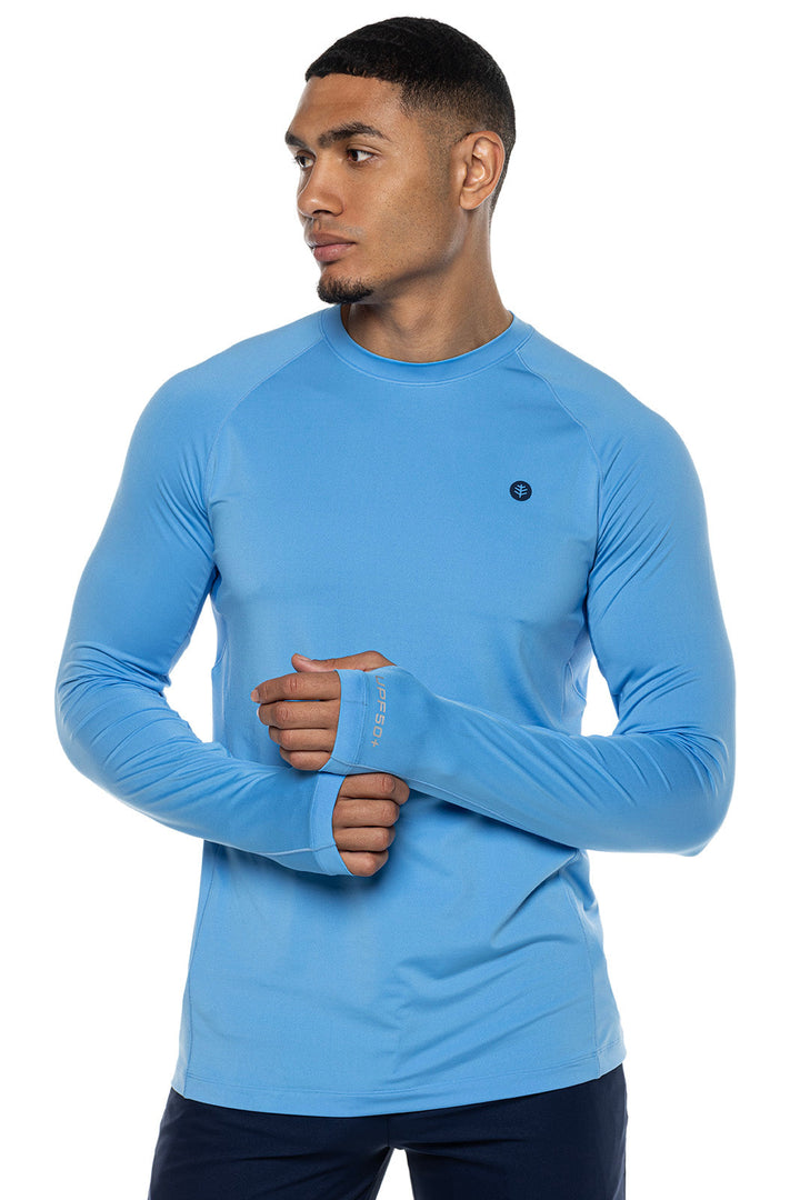 Men's Agility Long Sleeve Performance T-Shirt | Clear Sky Blue