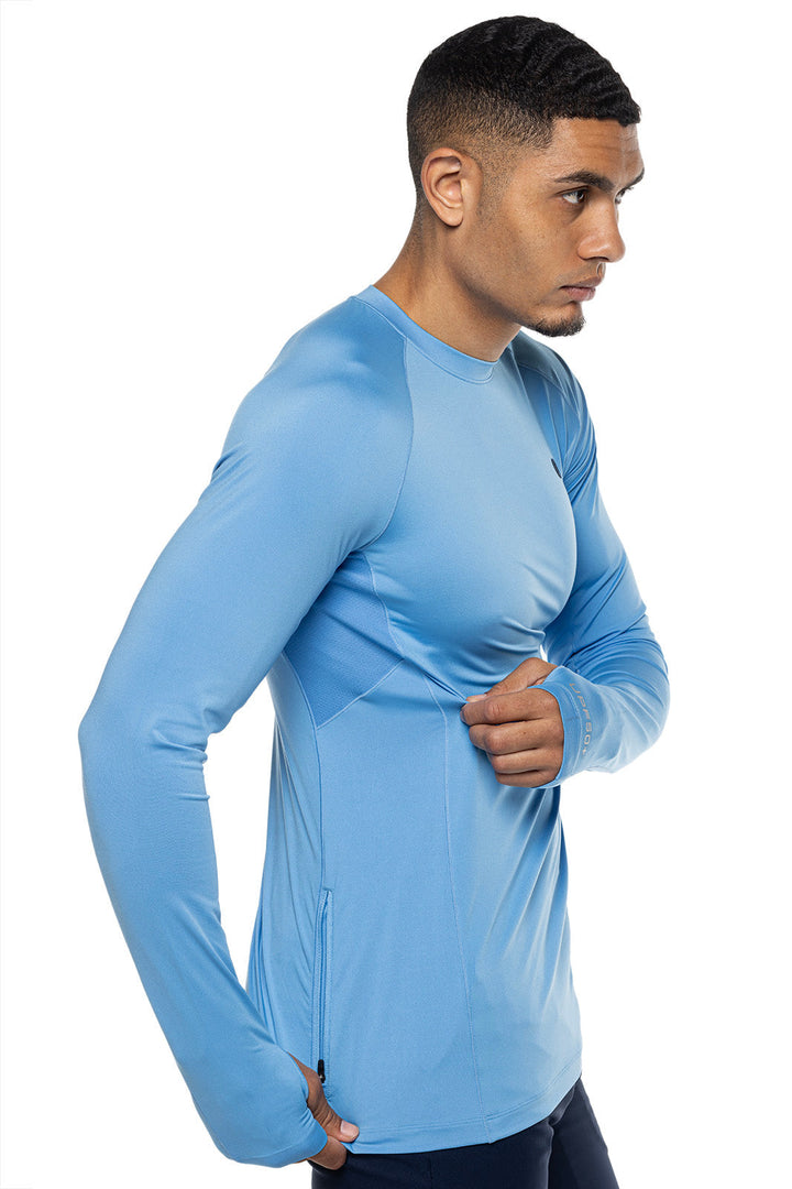 Men's Agility Long Sleeve Performance T-Shirt | Clear Sky Blue