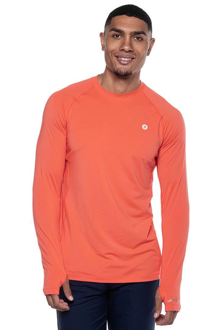 Men's Agility Long Sleeve Performance T-Shirt | Vivid Coral