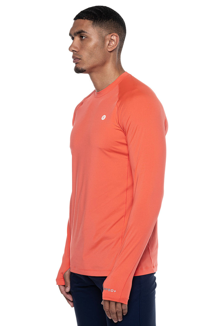 Men's Agility Long Sleeve Performance T-Shirt | Vivid Coral