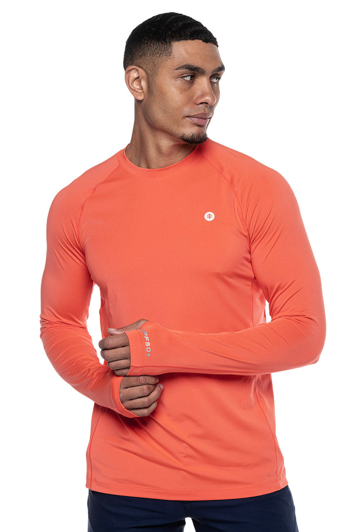 Men's Agility Long Sleeve Performance T-Shirt | Vivid Coral