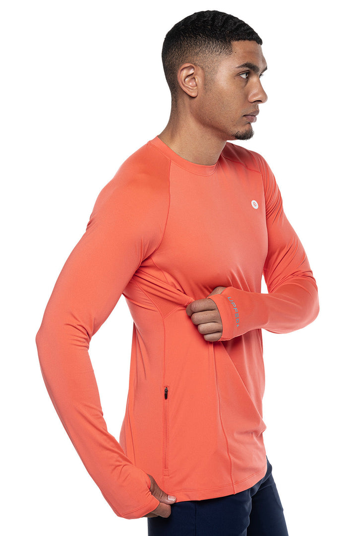 Men's Agility Long Sleeve Performance T-Shirt | Vivid Coral