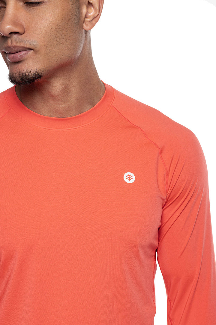 Men's Agility Long Sleeve Performance T-Shirt | Vivid Coral