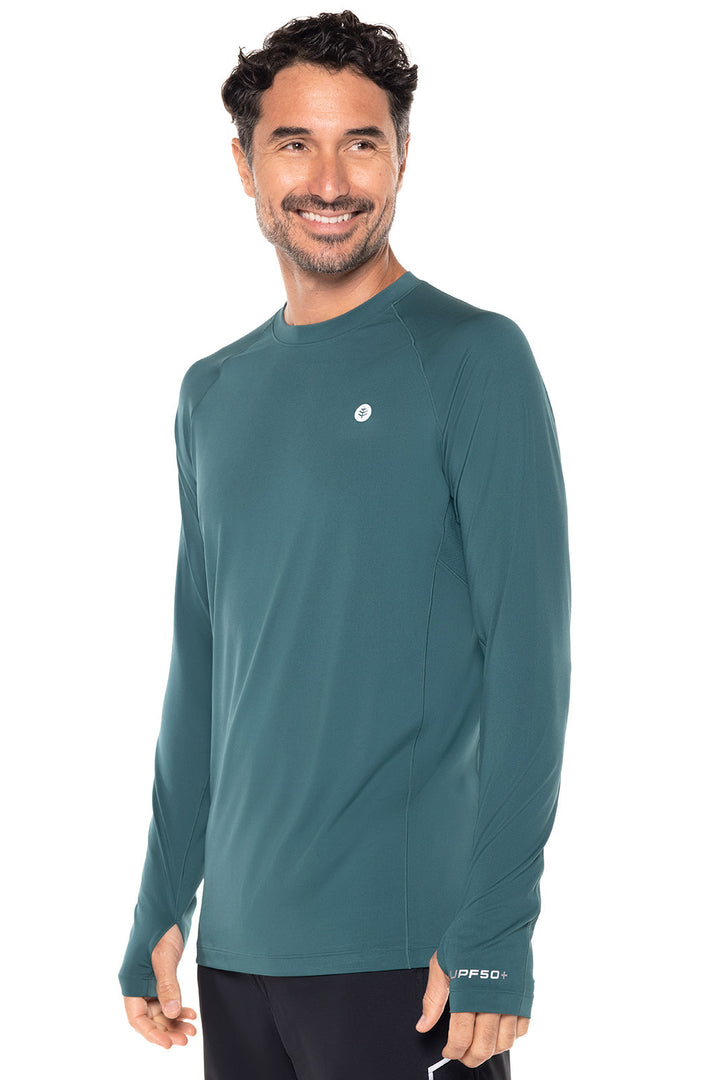 Men's Agility Long Sleeve Performance T-Shirt | Midnight Green