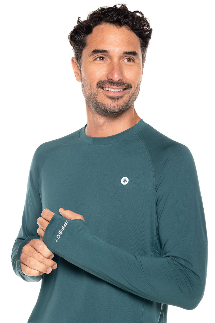 Men's Agility Long Sleeve Performance T-Shirt | Midnight Green