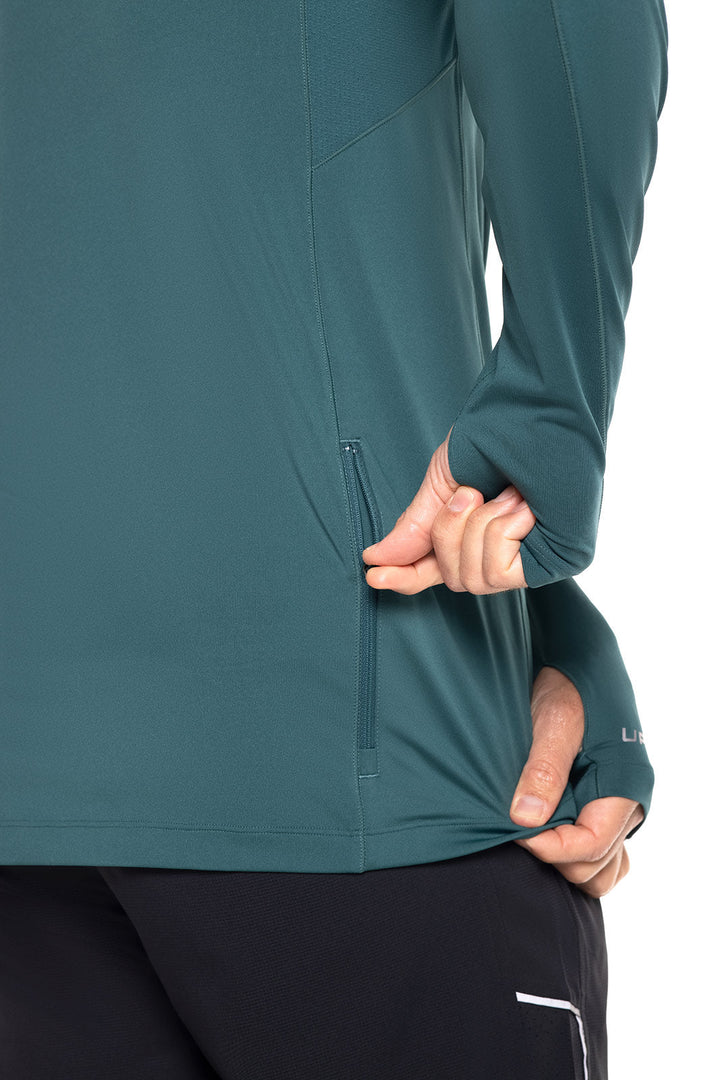 Men's Agility Long Sleeve Performance T-Shirt | Midnight Green