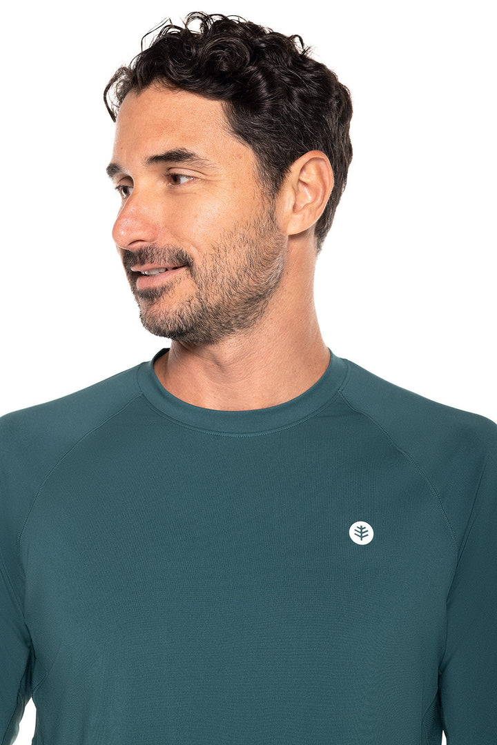 Men's Agility Long Sleeve Performance T-Shirt | Midnight Green