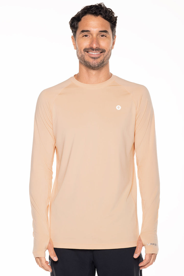 Men's Agility Long Sleeve Performance T-Shirt | Peach Fuzz