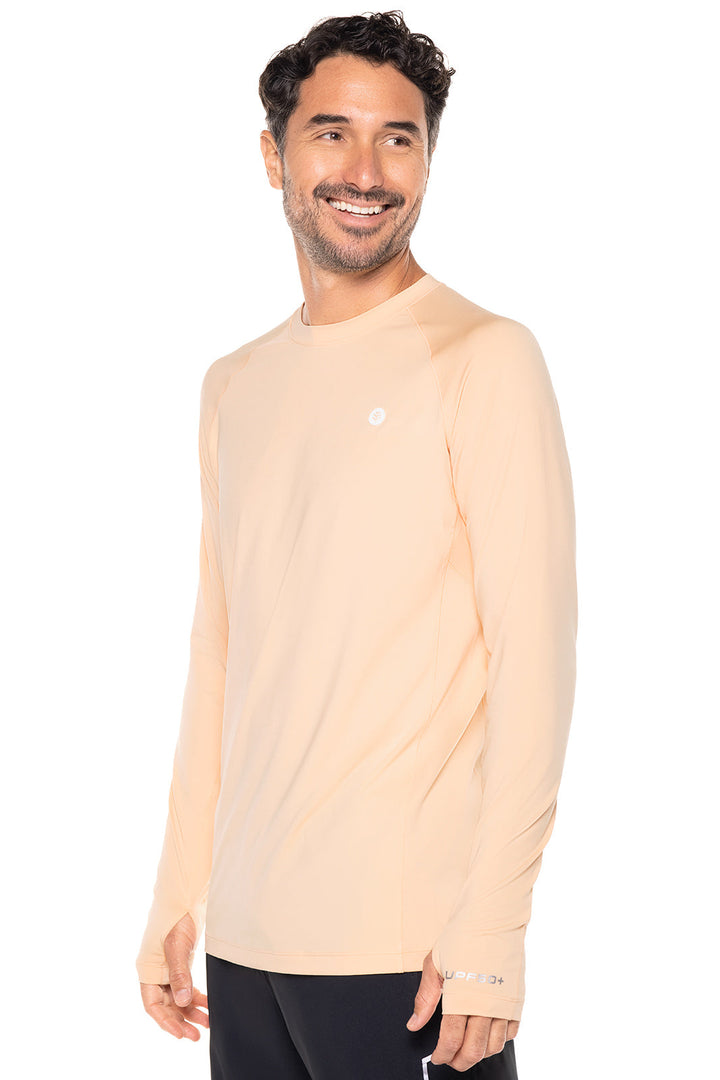 Men's Agility Long Sleeve Performance T-Shirt | Peach Fuzz