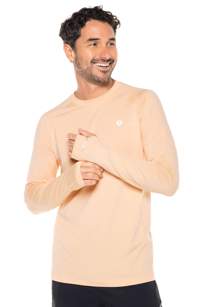 Men's Agility Long Sleeve Performance T-Shirt | Peach Fuzz