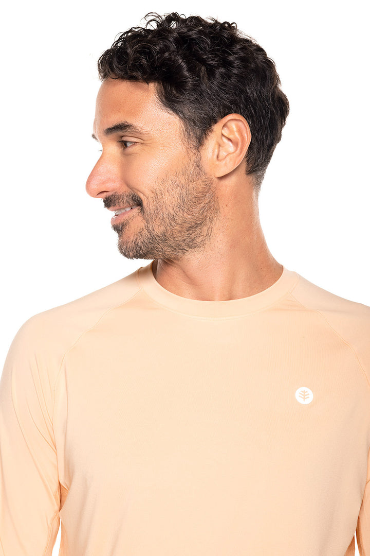 Men's Agility Long Sleeve Performance T-Shirt | Peach Fuzz