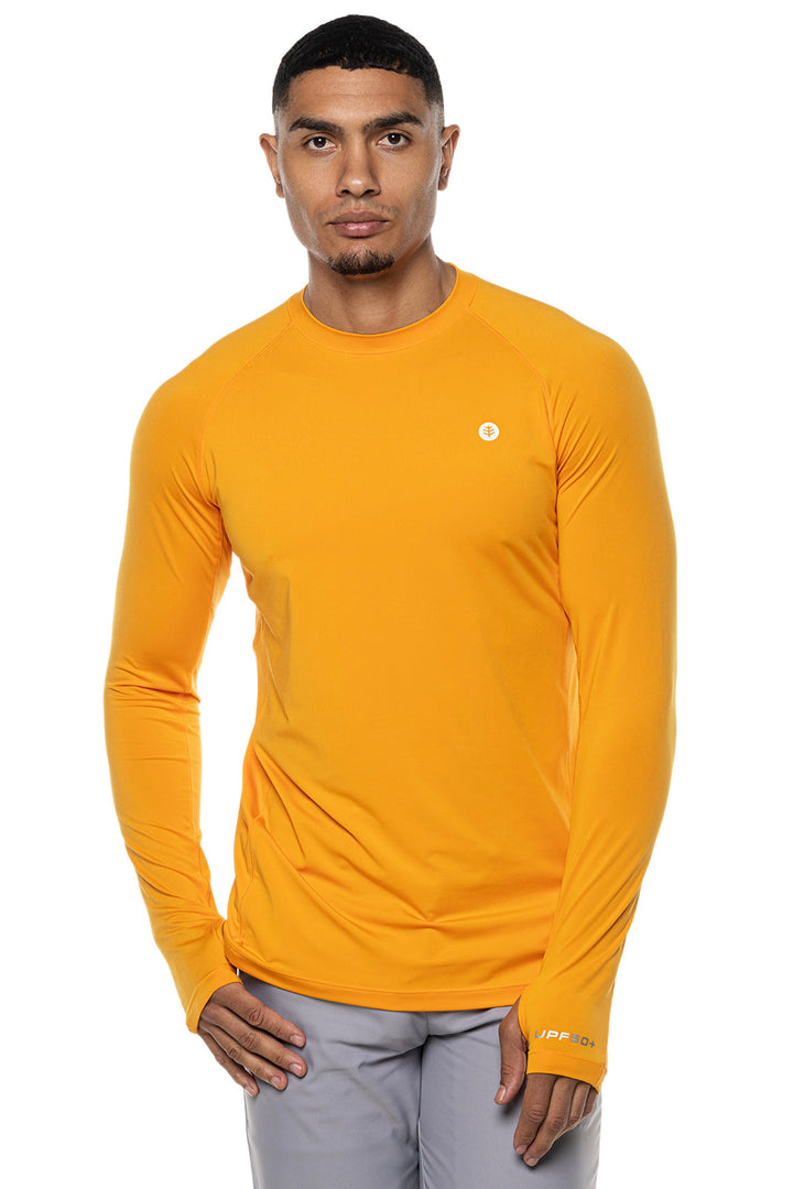 Men's Agility Long Sleeve Performance T-Shirt | Apricot Crush