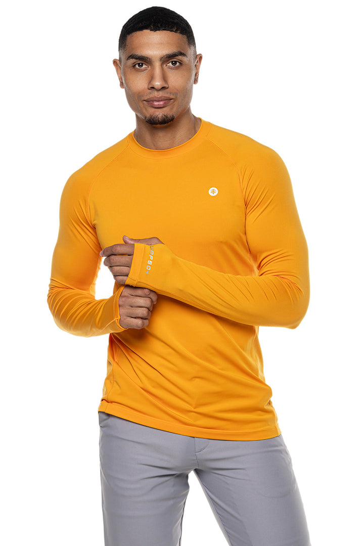 Men's Agility Long Sleeve Performance T-Shirt | Apricot Crush