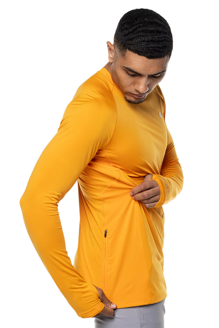 Men's Agility Long Sleeve Performance T-Shirt | Apricot Crush